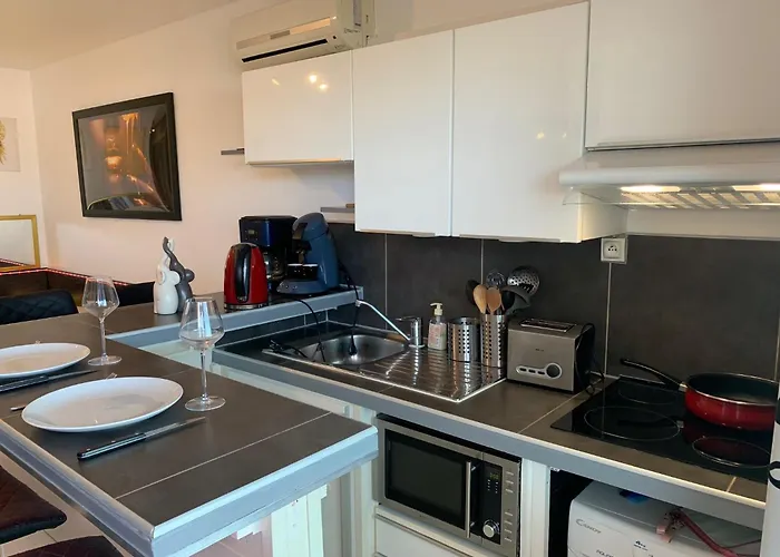 655 2 Pers Port Soleil Tres Jolie Vue Sur Le Port Lägenhet